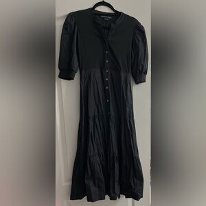 Veronica Beard Davenport Tiered Midi Dress Stretch Cotton- brand new with tags
